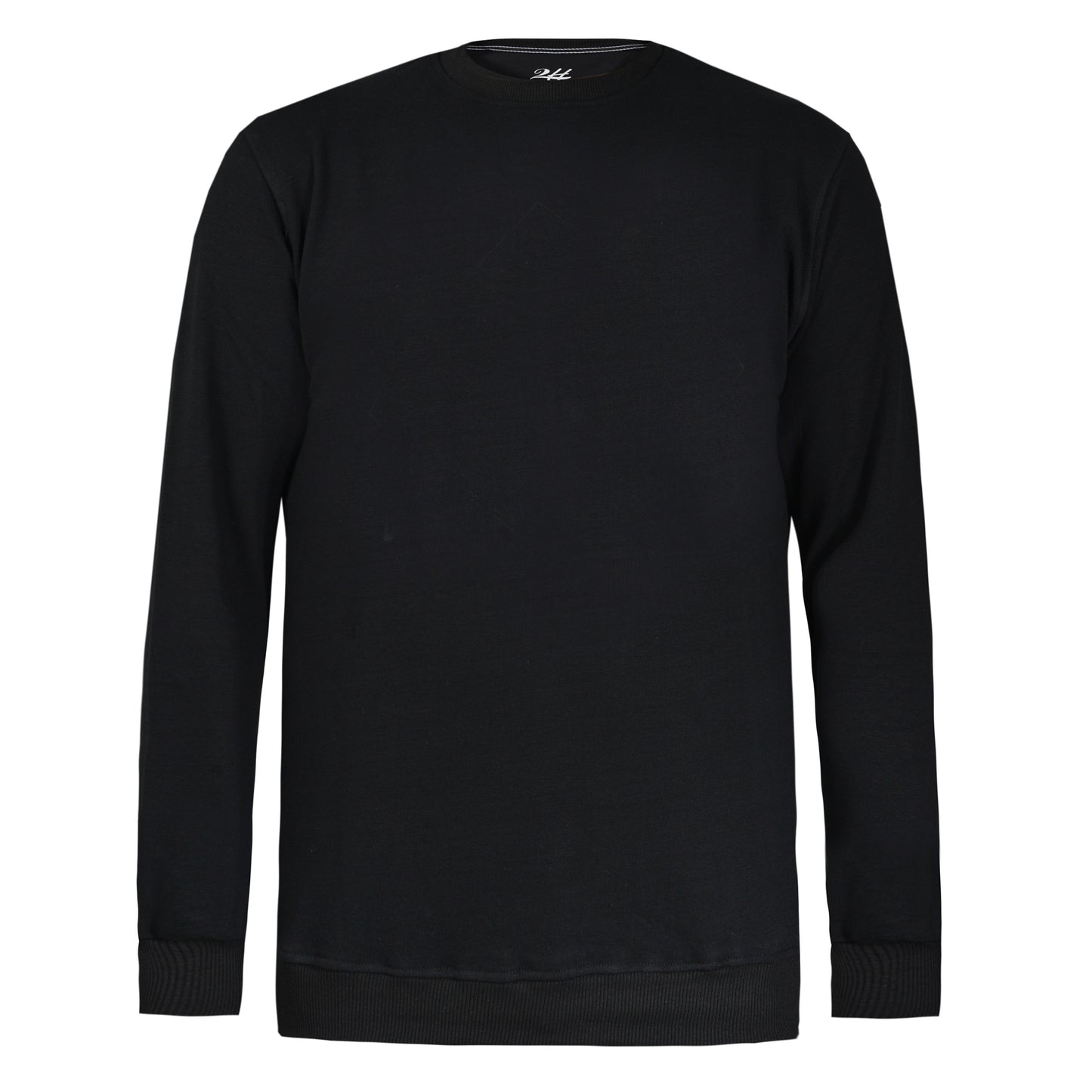 2H #5501 Black Round Neck Sweater