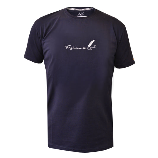 SALE! 2H #88136 Navy Printed T-shirt