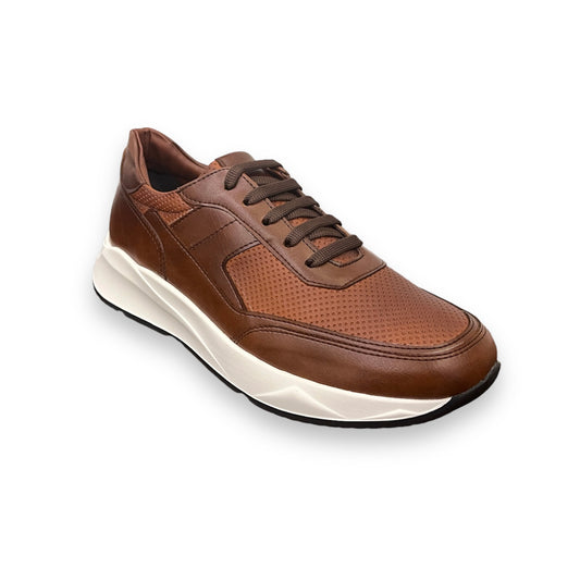 2H #9511 Brown/White Casual Shoes