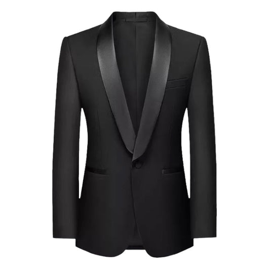 2H Black Wedding Suit 2 Pieces