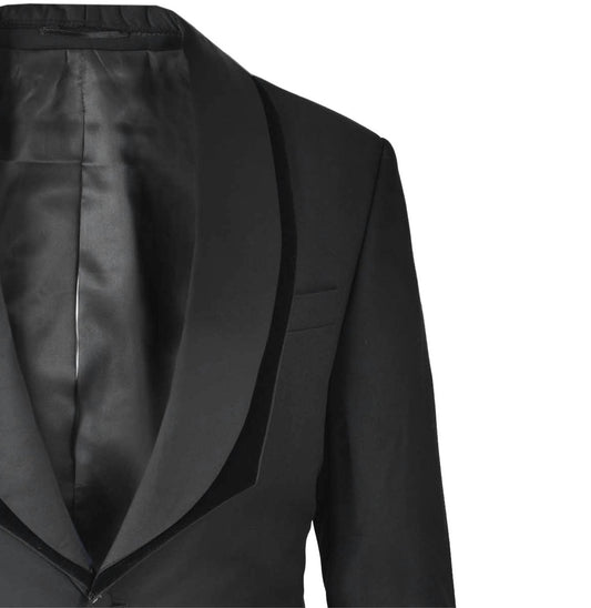 2H Black Wedding Suit 2 Pieces