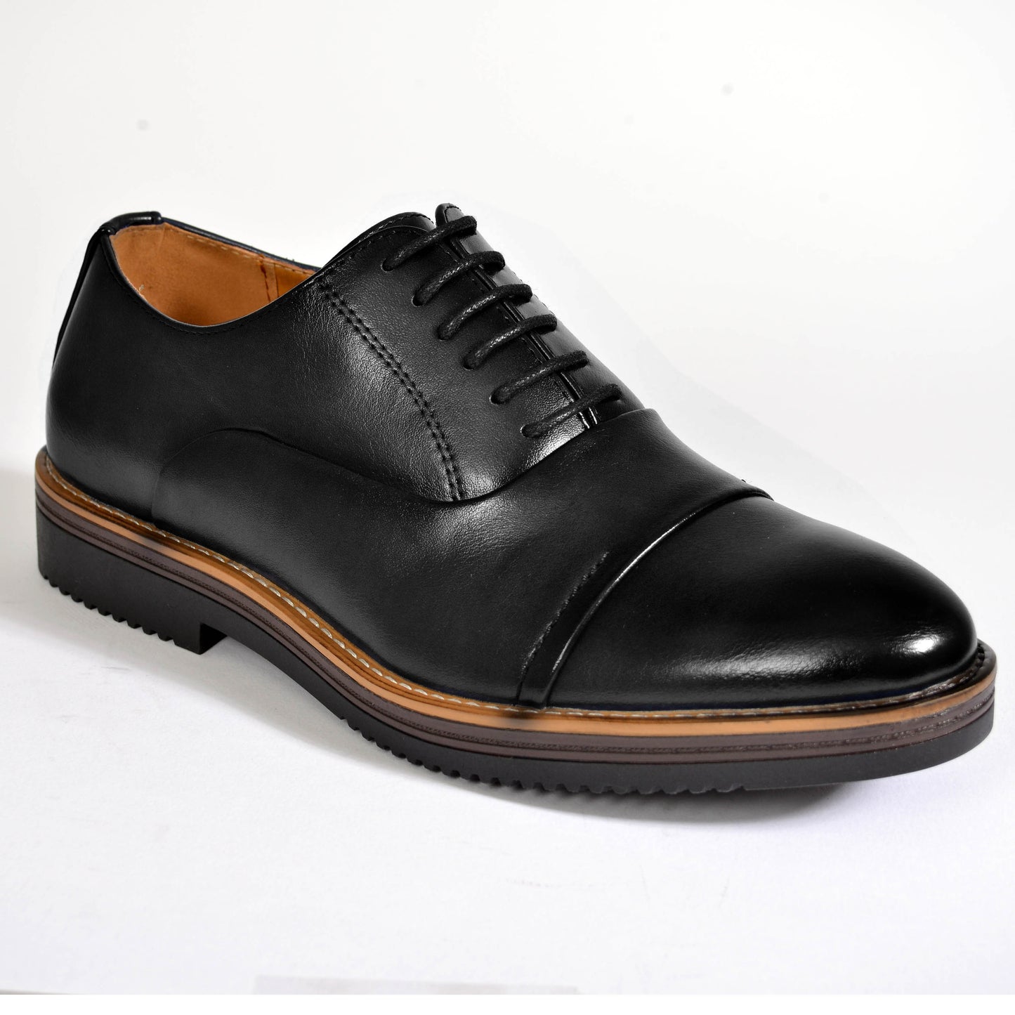 2H #158-6 Black Classic Shoes